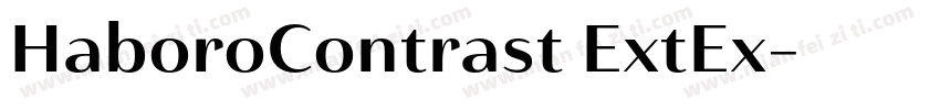 HaboroContrast ExtEx字体转换